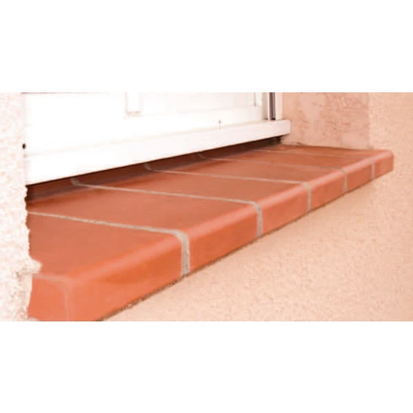 Appui De Baie Plein Terreal En Terre Cuite Rouge - 33 CM X 20,00 CM X 7,50 CM 1 Appui De Baie Plein Terreal En Terre Cuite Rouge - 33 CM X 20,00 CM X 7,50 CM