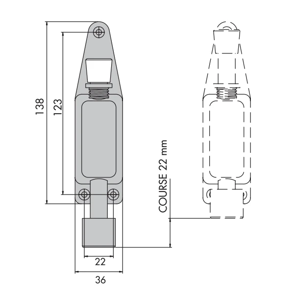 Arrêt Fixe De Porte Groom Acier Laqué Argent Avec Tampon Caoutchouc 1 Arrêt Fixe De Porte Groom Acier Laqué Argent Avec Tampon Caoutchouc