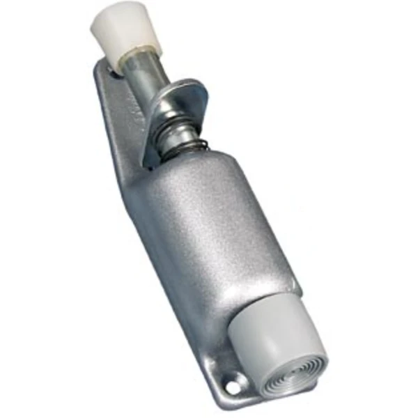 Arrêt Fixe De Porte Groom Acier Laqué Argent Avec Tampon Caoutchouc 2 Arrêt Fixe De Porte Groom Acier Laqué Argent Avec Tampon Caoutchouc – Image 2