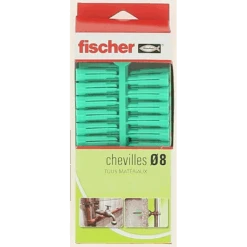 Cheville à Expansion Polypropylène Multi-usages - PC Fischer - Pour Vis à Bois - 8 Mm - Boîte De 50 -Meilleur Outillage Magasin ast3692815 xl 1