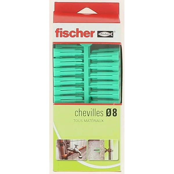 Fischer Cheville Pour Pâte à Vis Diamètre 8 Mm (boîte De 100) 18904 1 Fischer Cheville Pour Pâte à Vis Diamètre 8 Mm (boîte De 100) 18904