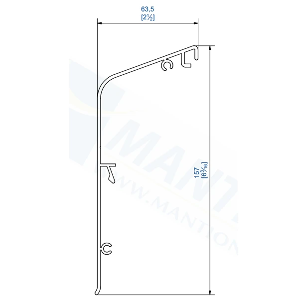 Bandeau Pour Volet Coulissant Mantion Win-Slide - Alu Brut - 2 M 1 Bandeau Pour Volet Coulissant Mantion Win-Slide - Alu Brut - 2 M