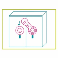 Bloque Placard Rigide Protection Enfant - Nordlinger Pro - Lot De 2 3 Bloque Placard Rigide Protection Enfant - Nordlinger Pro - Lot De 2 -Meilleur Outillage Magasin bloque placard rigide