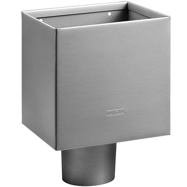 Boîte à Eau En Zinc Pour Descente De 100 MM - 200 MM X 200 MM 1 Boîte à Eau En Zinc Pour Descente De 100 MM - 200 MM X 200 MM