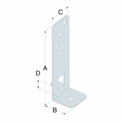 Pied De Poteau De Jardin Réglable En Largeur - PPG60/25 - Acier Galvanisé -Meilleur Outillage Magasin c ppg prodill ill prod eu fr cy jpg