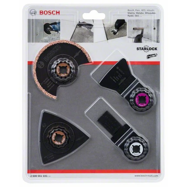 Set De 4 Lames Carrelage Bosch Starlock Pour Outil Multifonction 2 Set De 4 Lames Carrelage Bosch Starlock Pour Outil Multifonction – Image 2