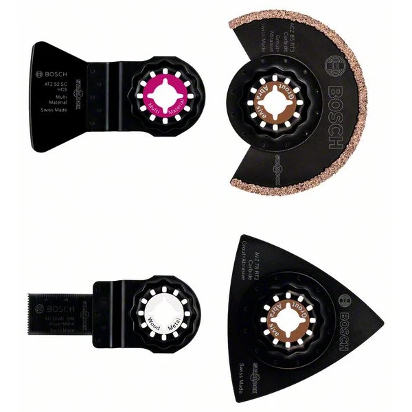 Set De 4 Lames Carrelage Bosch Starlock Pour Outil Multifonction 1 Set De 4 Lames Carrelage Bosch Starlock Pour Outil Multifonction