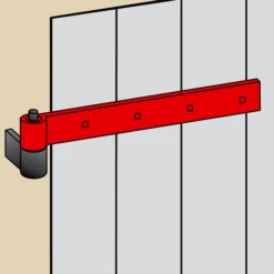 Penture Droite Torbel NF Acier Noir 35 X 5 Mm Gond 14 Mm Longueur 700 Mm -Meilleur Outillage Magasin carre2