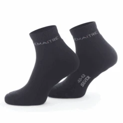 Chaussette Socquette Noire Souple En Coton Lemaitre Taille 35-37