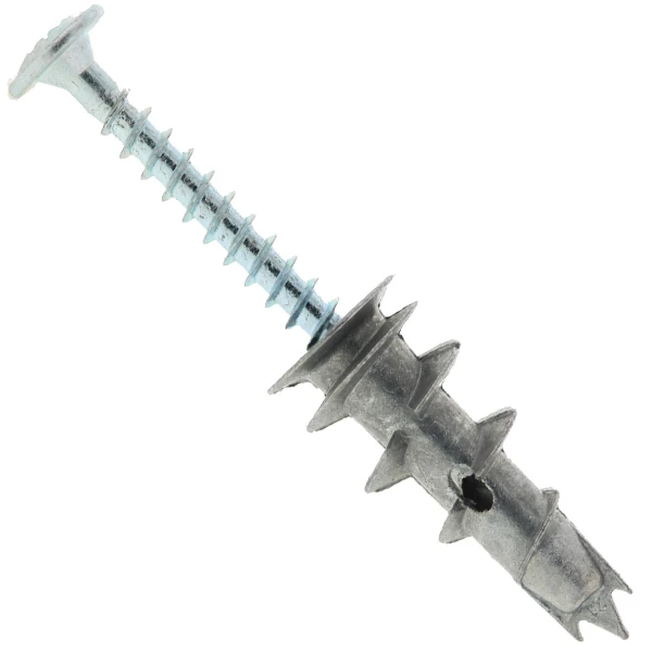 Cheville Autoforeuse Zamak Pour Plâtre Spit Driva TP12 Avec Vis Plate 1 Cheville Autoforeuse Zamak Pour Plâtre Spit Driva TP12 Avec Vis Plate