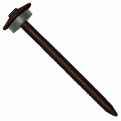 Clou Galvanisé Annelé Pour Tuile De Rive - Noir Foncé - 3,7 X 65 Mm