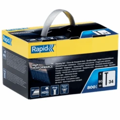 Clou N°34 Rapid HDG - Tête En D - Longueur 90 Mm - Boîte De 800 -Meilleur Outillage Magasin clou34 90