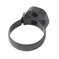 Collier à Bride Nicoll Pour Tube De Descente Cylindrique - À Clipser - Diamètre 80 Mm - PVC - Gris Anthracite