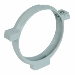 Collier à Bride Nicoll Pour Tube De Descente Cylindrique - À Visser- Diamètre 100 Mm - PVC - Gris Clair