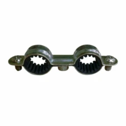 Collier Sanitaire Isophonique Double Ø16 Mm Acier Zingué Blanc X10