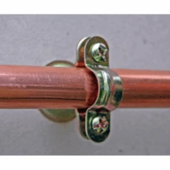 Collier Sanitaire Simple Plomberie Ø16 Mm Acier Zingué Blanc X20