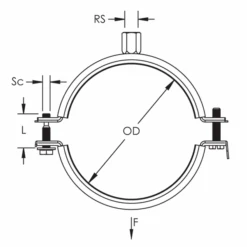Collier Serrage Isolé Gaine Ventilation Erico Tige M8/M10 Ø 200 Mm X15 -Meilleur Outillage Magasin collier serrage isole gaine ventilation erico tige m8 m10 2