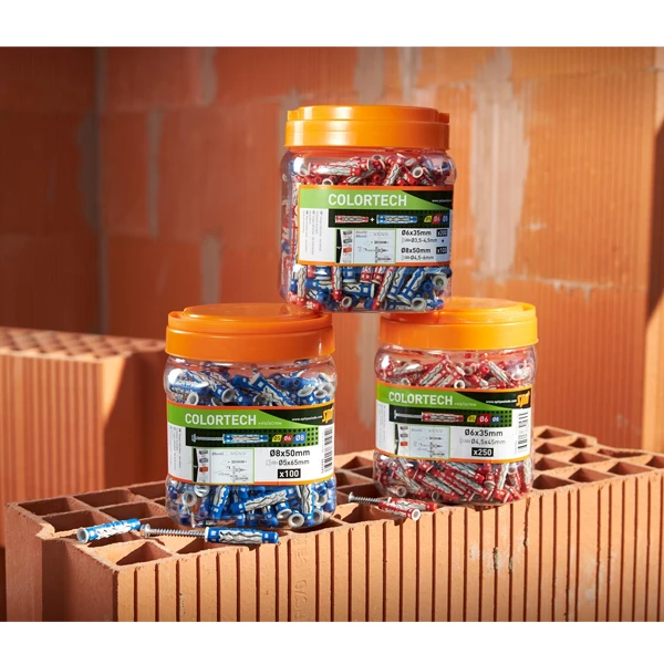 Cheville Bi-matière Universelle Spit Colortech Sans Vis - 8 X 50 Mm 3 Cheville Bi-matière Universelle Spit Colortech Sans Vis - 8 X 50 Mm – Image 3