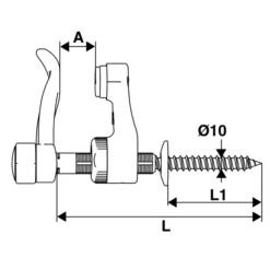 Tourniquet Marseillais En Composite Blanc Torbel Avec Butée 12 à 116 Mm -Meilleur Outillage Magasin comp