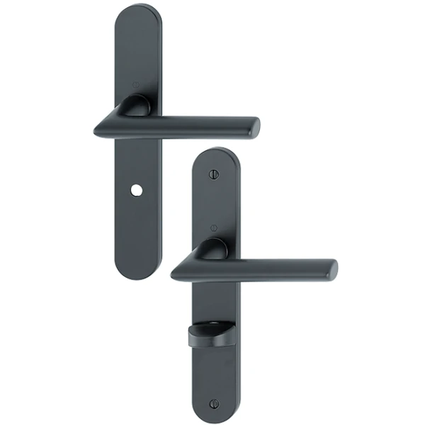 Poignée De Porte à Condamnation Stockholm Hoppe Noir Mat 11702595 2 Poignée De Porte à Condamnation Stockholm Hoppe Noir Mat 11702595 – Image 2