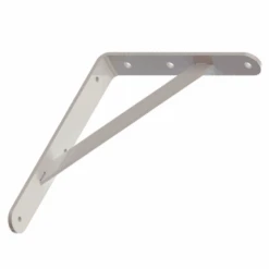 Monin Équerre Renforcée Pour Charge Lourde Max 75 Kg - Acier époxy Blanc - 200 X 300 Mm