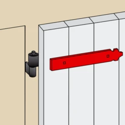 Contre-penture Feston Percée Torbel Blanche 39 X 3 Mm Longueur 515 Mm -Meilleur Outillage Magasin contre2