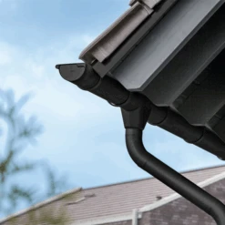 Gouttière En Zinc Granum Basalte Rheinzink - 250 MM - ép.0.65 MM - 4,00 M -Meilleur Outillage Magasin coude granum2