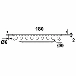 Crémaillère En Aluminium Noir Torbel Volet Alu Et PVC Longueur 180 Mm