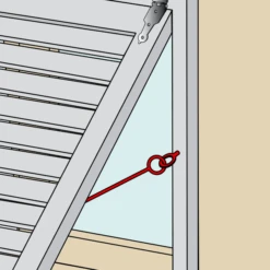 Crochet De Contrevent Torbel En Inox A4 316L Diamètre 5 Mm X 160 Mm -Meilleur Outillage Magasin crochet2 1