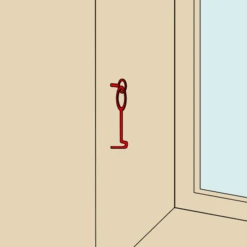 Crochet De Contrevent Avec Piton Torbel Acier Zingué Blanc 200 Mm -Meilleur Outillage Magasin crochet2 5