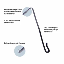 Crochet D'ardoise à Pointe En Inox 18/10 - 2,7 MM X 9 CM - Boîte De 700 5 Crochet D'ardoise à Pointe En Inox 18/10 - 2,7 MM X 9 CM - Boîte De 700 -Meilleur Outillage Magasin crochet3 6