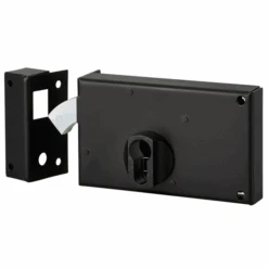 Serrure En Applique à Crochet Acier Thirard - Gauche - Noire