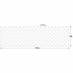 Dalle Podotactile PU Adhésive Accessdal Romus - 1400 X 400 Mm - Blanc RAL 9016 4323 -Meilleur Outillage Magasin d4322