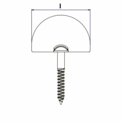 Dardenne Droite à Visser Torbel Inox 316L Longueur 30 Mm