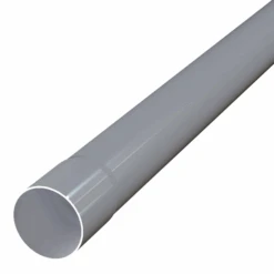 Tuyau De Descente MEP 854 Pour Gouttière GD25 - PVC Gris - 80 MM X 4 M
