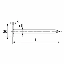 Pointe Tête Plate Inox A2 62786 Acton 2,7 X 40mm 5 Kg 2700 Pointes