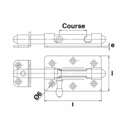 Verrou Box Bouton Poire Gâche Ø 12mm Longueur 80mm Inox 316 Brossé -Meilleur Outillage Magasin dimensions verrou box poire