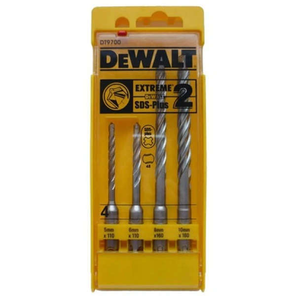 Coffret De 4 Forets Béton Dewalt SDS Plus Extreme DT9700 1 Coffret De 4 Forets Béton Dewalt SDS Plus Extreme DT9700