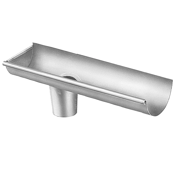Embout à Talon Avec Naissance En Zinc VMZINC Gauche - 250 MM - 80 MM 1 Embout à Talon Avec Naissance En Zinc VMZINC Gauche - 250 MM - 80 MM