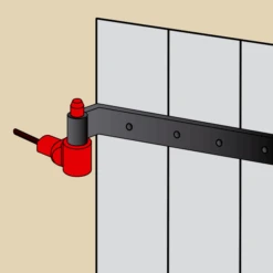 Gond Polygond Avec Circlips Et Entretoise Torbel Noir Pour Gond Ø 14 Mm -Meilleur Outillage Magasin ent3 1