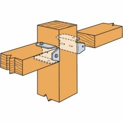 Étrier De Clôture FB24 40x85x20 Mm Simpson Strong-Tie FB24Z -Meilleur Outillage Magasin etrier cloture 2