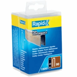 Agrafe étroite N°90 Rapid - Acier Galvanisé - 40 Mm - Boîte De 1500