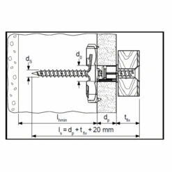 Cheville à Bascule Fischer DUOTEC Nylon Spéciale Plafond 537258 8 Cheville à Bascule Fischer DUOTEC Nylon Spéciale Plafond 537258 -Meilleur Outillage Magasin fischer duotec 3