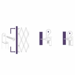 Barrière Animaux Stop'Fix Nordlinger Pro Extensible 0,60-1,10 M -Meilleur Outillage Magasin fixation barriere chiens