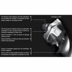 Foret SDS-Max 4 Taillants Béton Armé Nemesis Makita 16 X 540 Mm -Meilleur Outillage Magasin foret nemesis tete 1