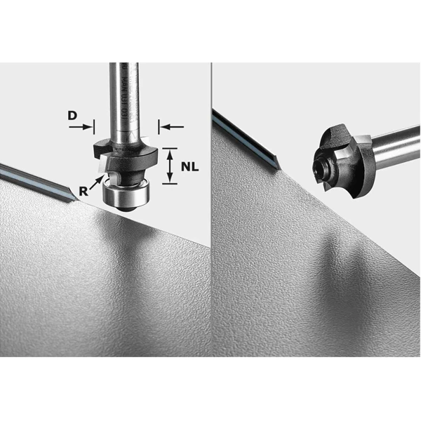 Fraise Moulurer Festool S8 HW R2 D20-KL OFK Queue Ø 8 Mm Rayon 2 Mm 1 Fraise Moulurer Festool S8 HW R2 D20-KL OFK Queue Ø 8 Mm Rayon 2 Mm
