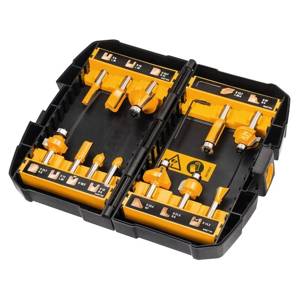 Coffret De 12 Fraises De Défonceuse Dewalt DT90016-QZ Queue De 8 Mm 1 Coffret De 12 Fraises De Défonceuse Dewalt DT90016-QZ Queue De 8 Mm