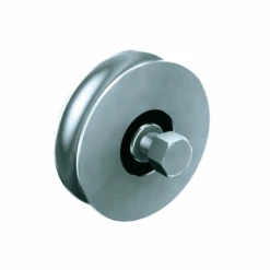 Galet à Gorge Ronde Mantion - Capacité 200 Kg - Diamètre 80 Mm - Acier - Lot De 2