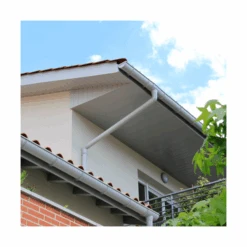 Naissance Centrale à Coller MEP 25NCC Pour Gouttière GD25 - PVC Blanc