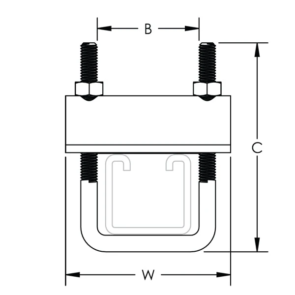 Griffe à Poutrelle Erico TKR Pour Profil 27/18 585120 1 Griffe à Poutrelle Erico TKR Pour Profil 27/18 585120
